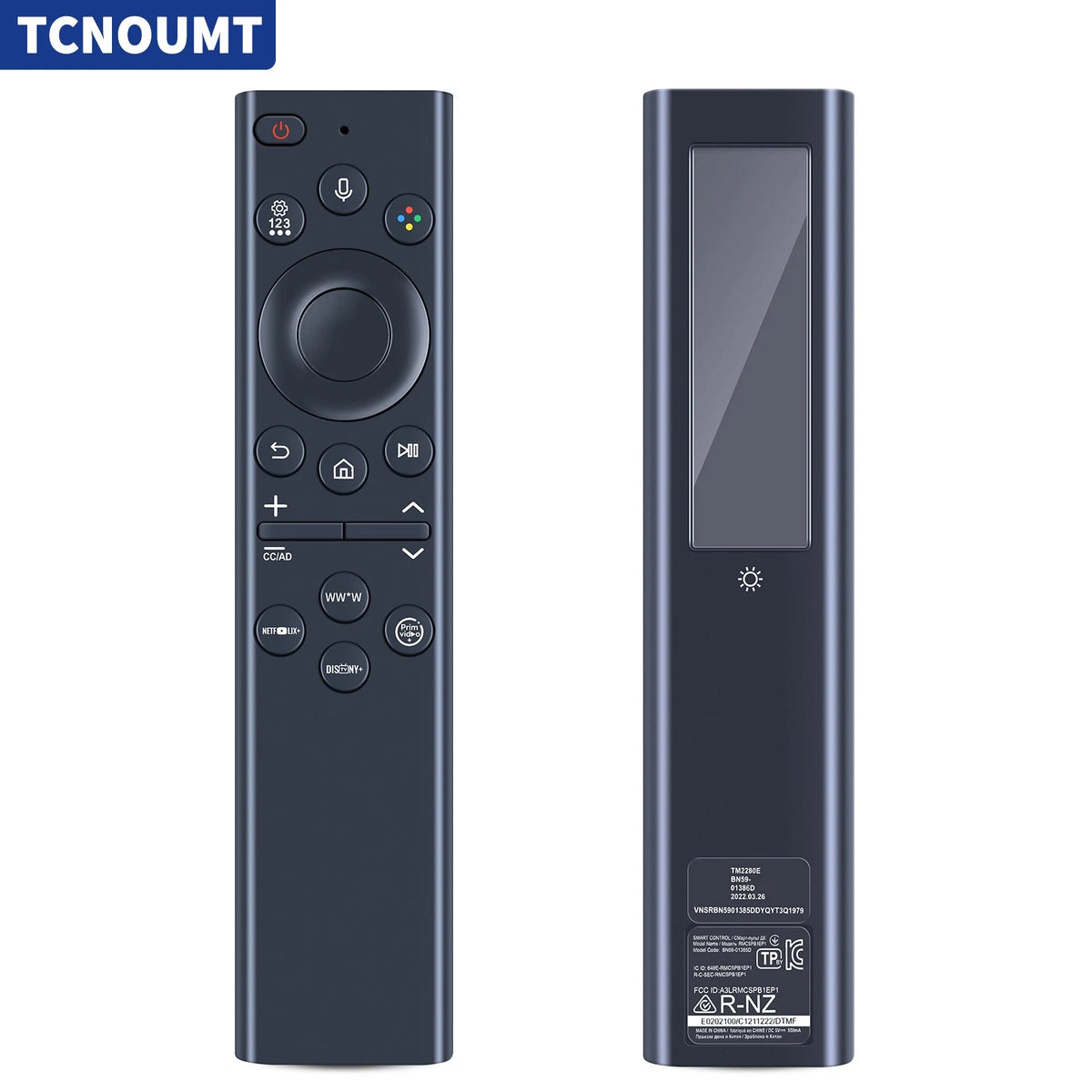 BN59-01386D TM2280E Solar Rechargeable Remote Control For Samsung TV