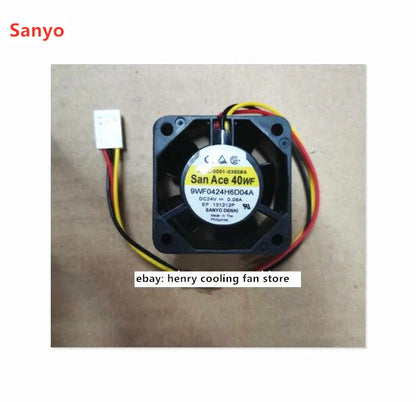 SANYO 9WF0424H6D04A A90L-0001-0385#A DC 24V 0.08A 40*40*20mm Fanuc coooling fan