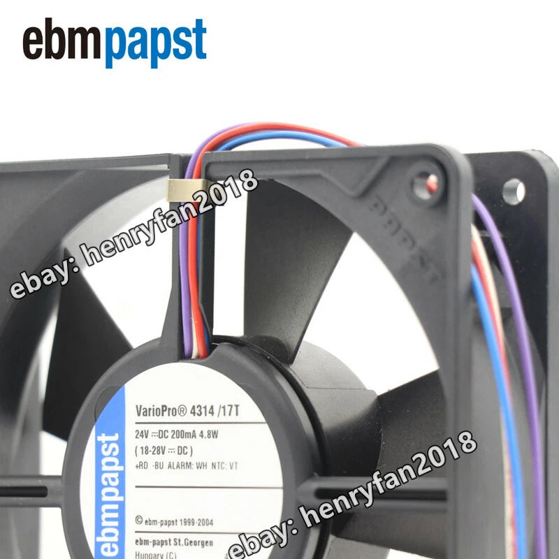 Ebmpapst 4314/17T DC Axial Fan 24V 4.8W 120*120*32MM EBM Cabinet Cooling Fan