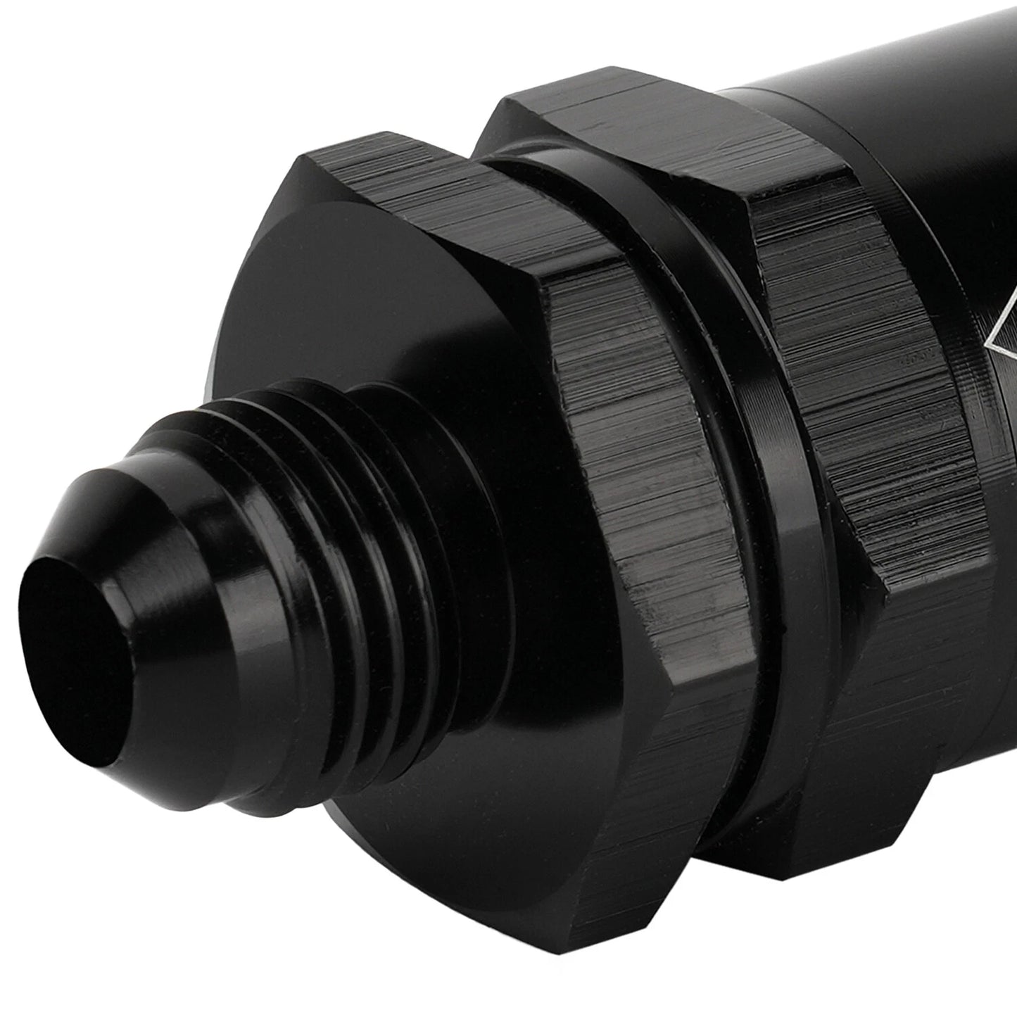Black Aluminium -6 AN to AN6 Flare Inline Check Valve -Black