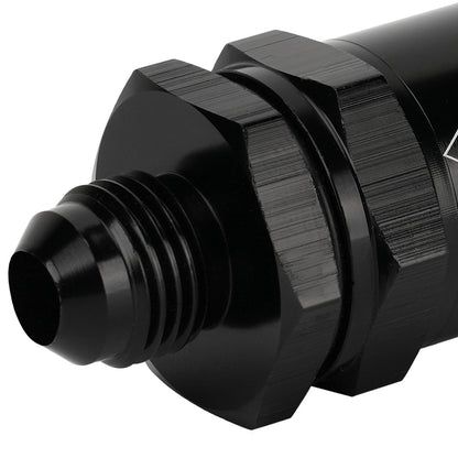 Black Aluminium -6 AN to AN6 Flare Inline Check Valve -Black