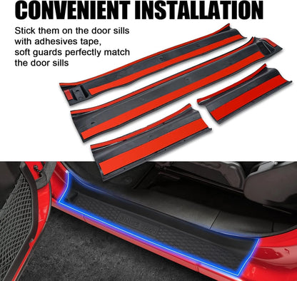 SUPAREE Door Sill Guards Kit fits JL Wrangler with Logo 4 1941