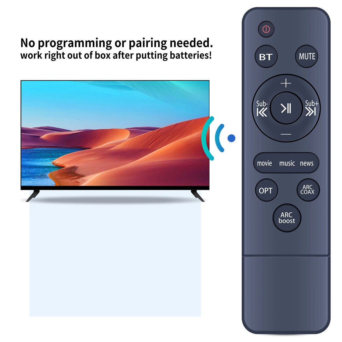 Remote Control For Saiyin Soundbar System DS6305 DS6403 DS6401 DS6701 RIOWOIS