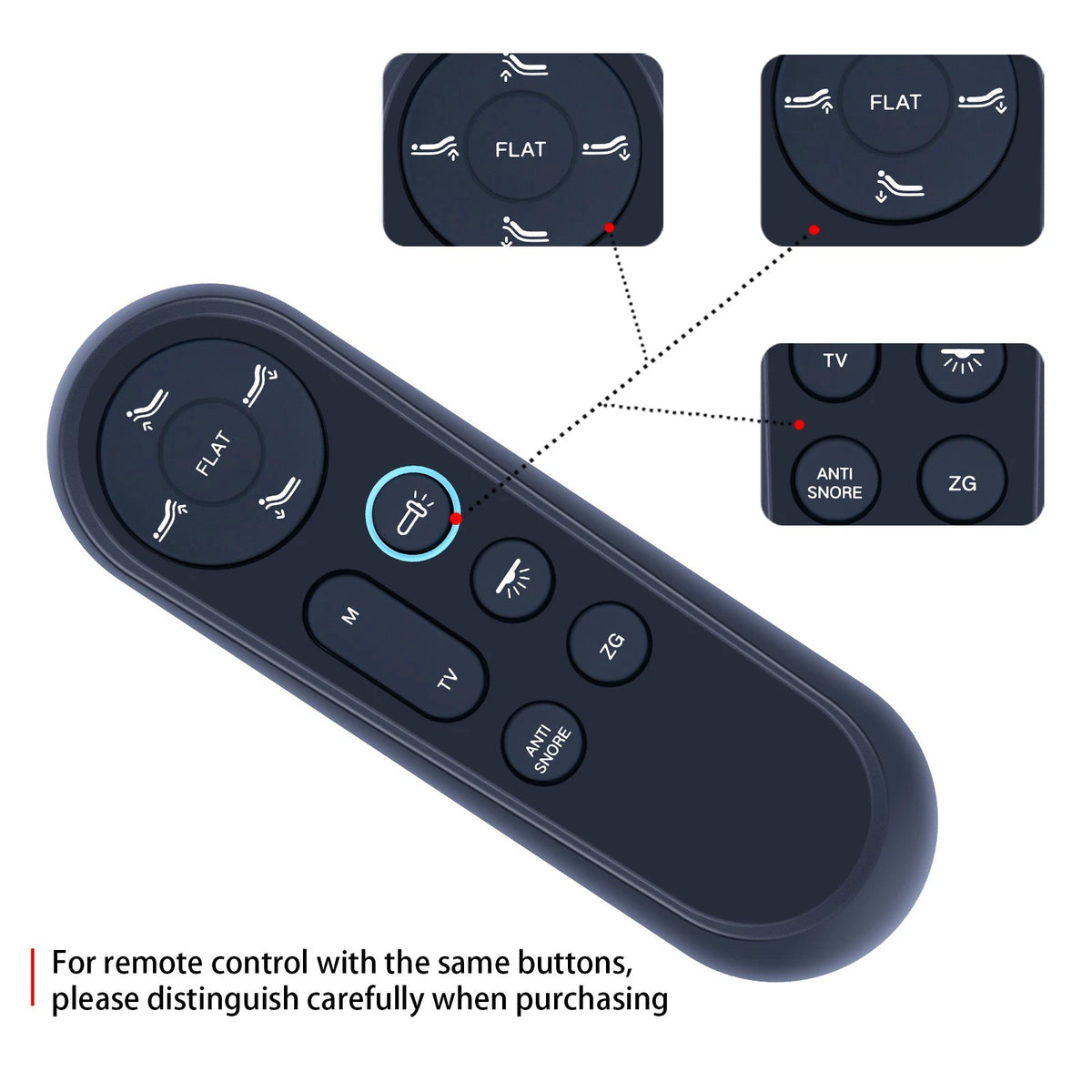 Remote Control For AbyssZen Adjustable Bed