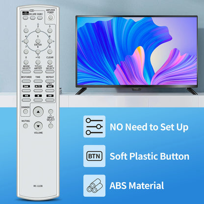 Replacement Remote Control For Denon Hi-Fi Audio RC-1138 DCD-2010AE PMA-A100