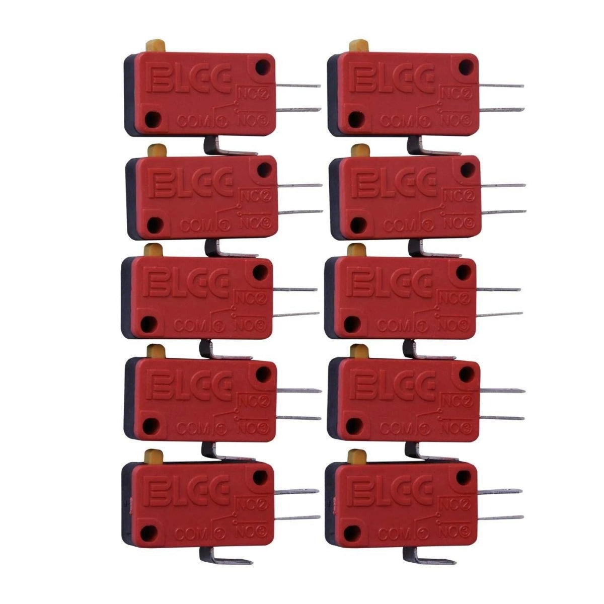 20Pcs Red  3 Pin Microswitch Push Button For Arcade Mame Jamma Games B