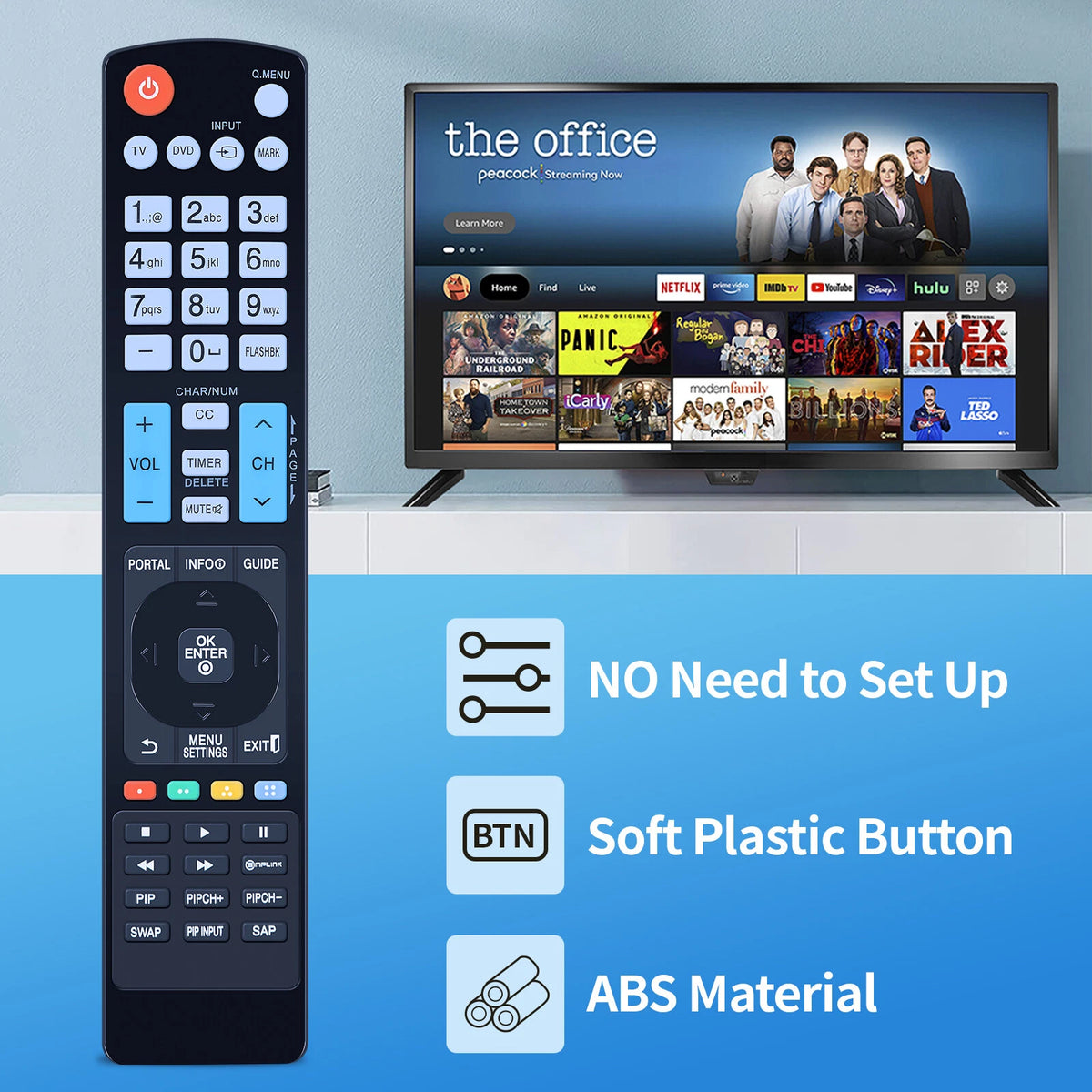 AKB73755450 Remote Control For LG LED Smart TV 49UT570H0UA 50UT570H0UA