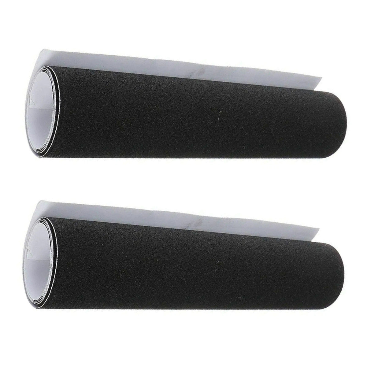 2Pcs Black Skateboard Stickers 84 * 23cm Pro Skating Board Sandpaper Grip Tape^