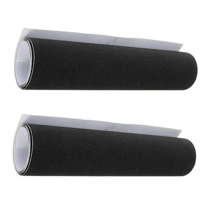 2Pcs Black Skateboard Stickers 84 * 23cm Pro Skating Board Sandpaper Grip Tape^