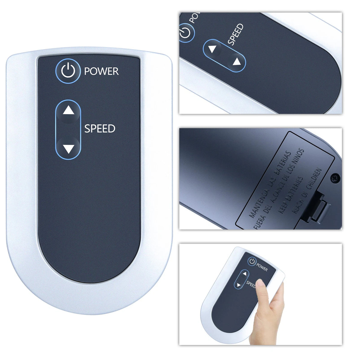 For Lasko S18640 Elite Collection 18 inch Fan 5 Speed 3 Button Remote Control