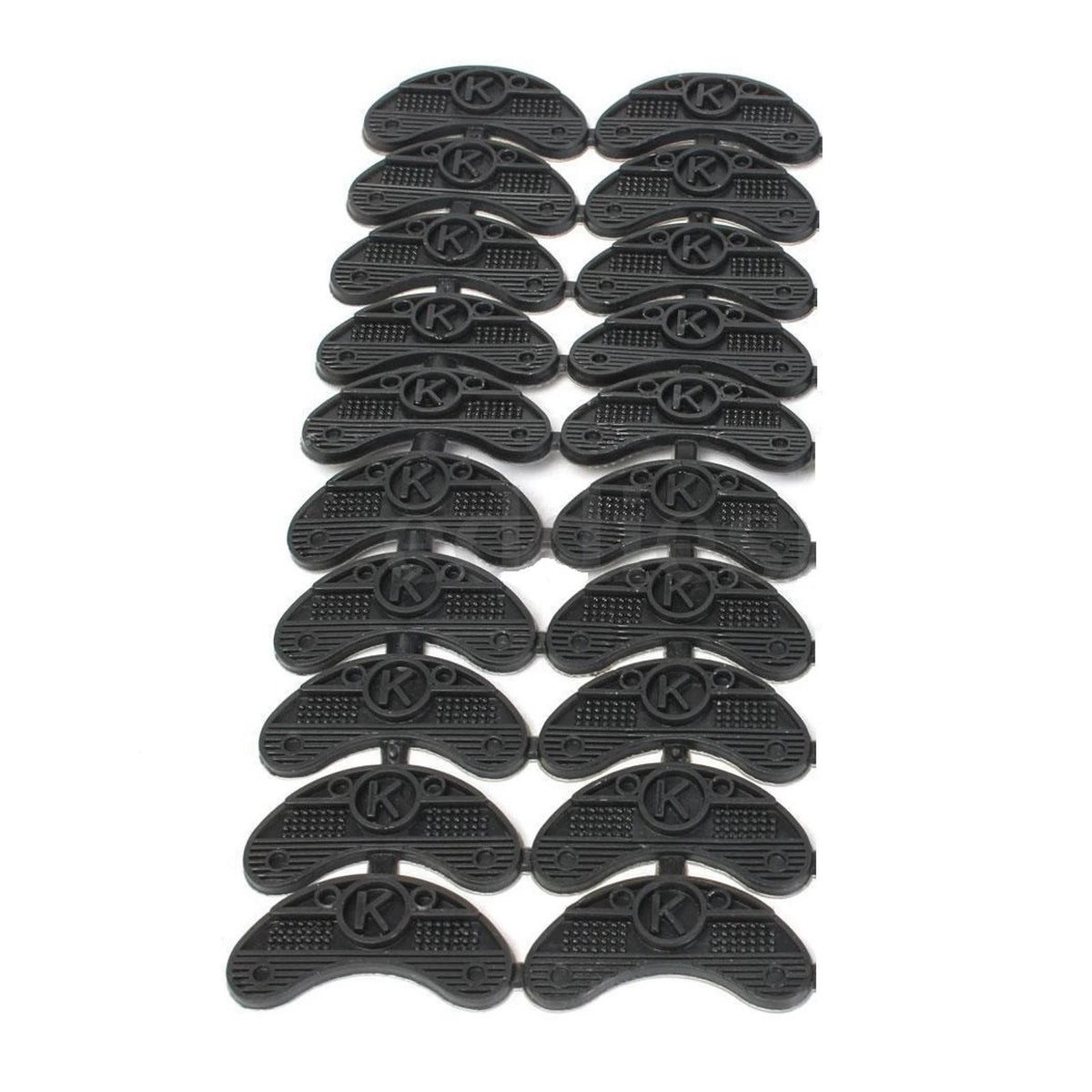 20PCS 10-Pair Rubber Heel Savers Toe Plates Taps DIY Shoe Repair Pads 50*20*3mm