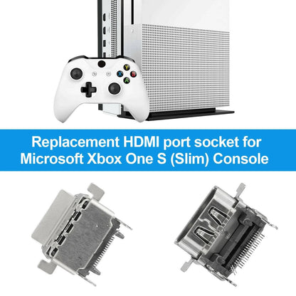 1Pc  Console HDMI Port Jack Socket Connecter For Xbox One S Slim;