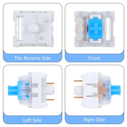 50 PCS Mechanical Keyboard Switches Clicker 3 Pin Blue Switch blue