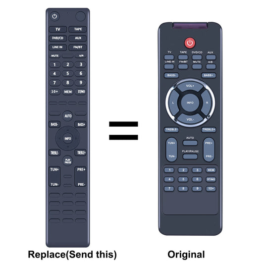 Replacement Remote Control For Opus One AM/FM 100W Receiver A 2691A