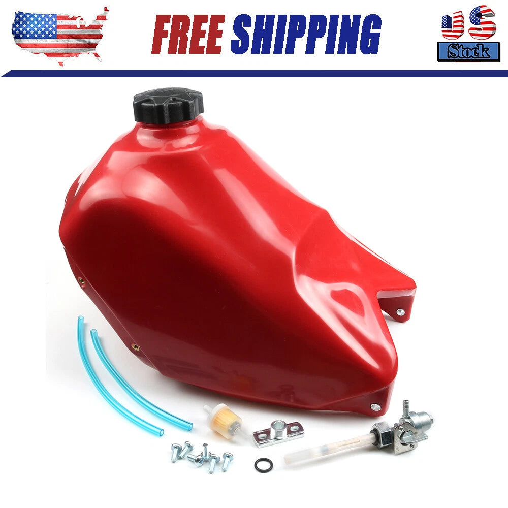 For HONDA ATC 350X ALL YEARS Gas Fuel Tank Cap Petcock More RED Plastic