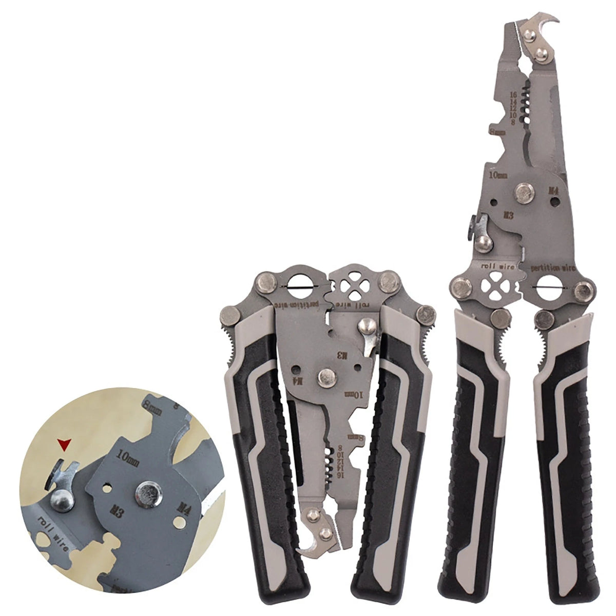 18 in 1 Foldable Wire Stripper Multifunctional Professional Wire Stripper