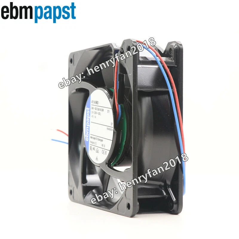 Ebm-papst 4114NH3 Axial Fan 24VDC 0.8A 19.5W 120*120*38MM Cabinet Cooling Fan