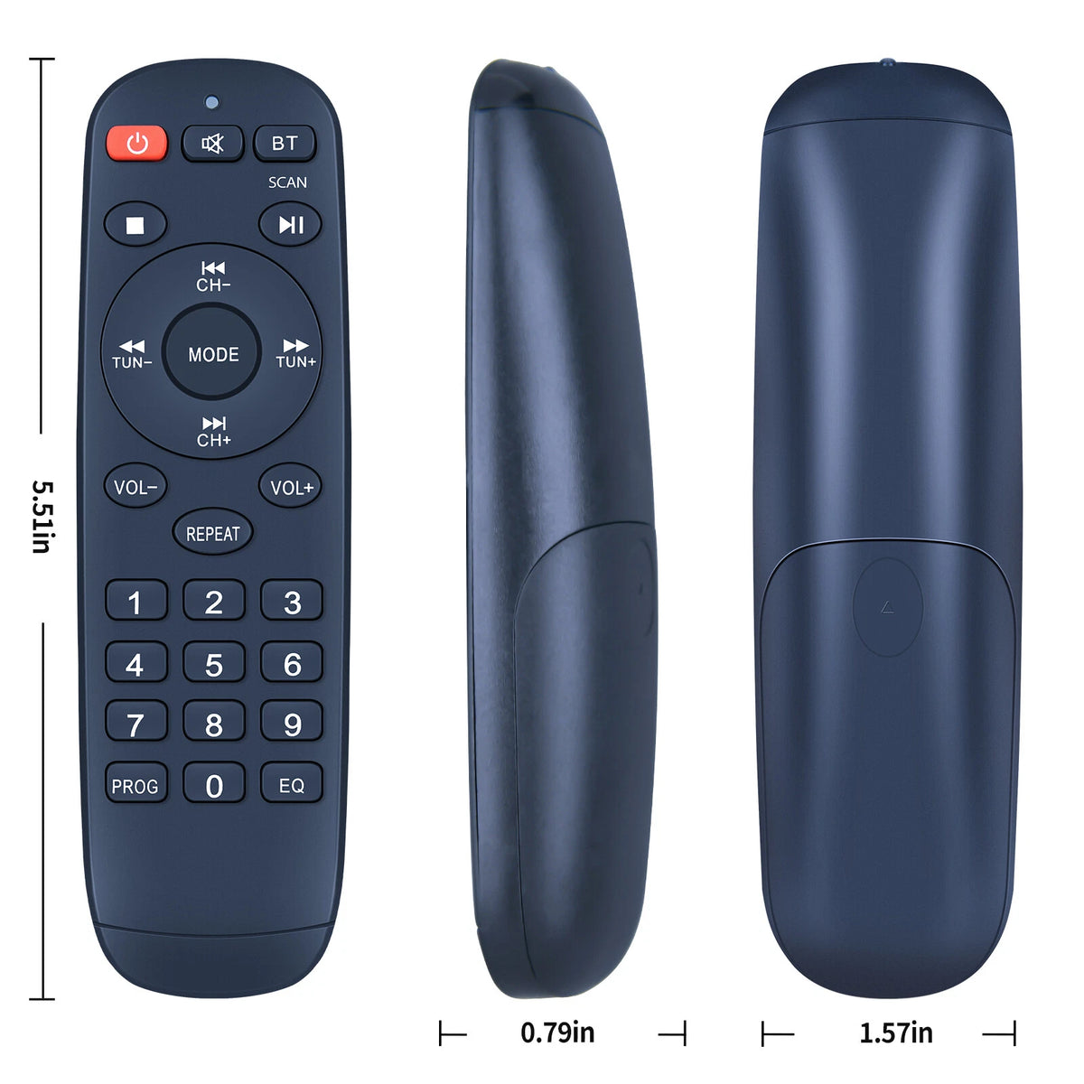 Remote Control For LONPOO LP-886 Compact Stereo Shelf System Bluetooth