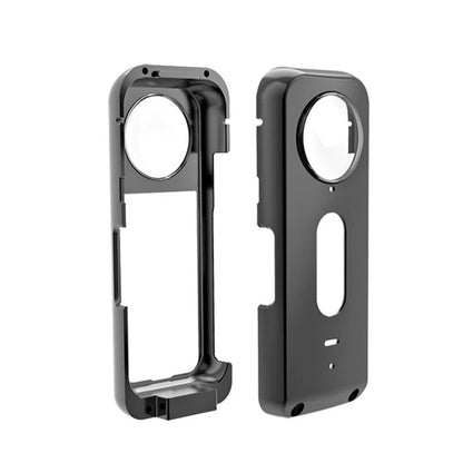 Aluminum Alloy Protective Metal Cage Case With Lens For Insta360 X3 Camera