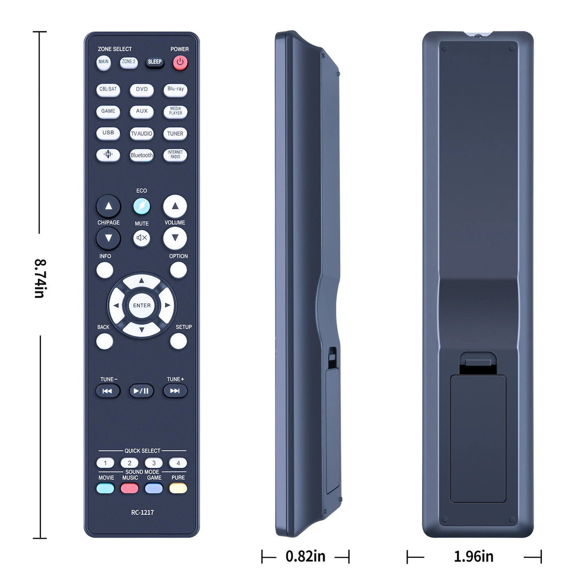 RC-1217 Remote Control For Denon AV receiver AVRS730H AVR-S730H AVRX1400H
