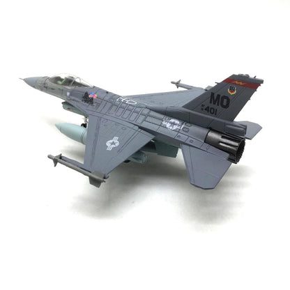1:100 F-16C Fighter Diecast Metal Finished Aircraft Model With Display Stand
