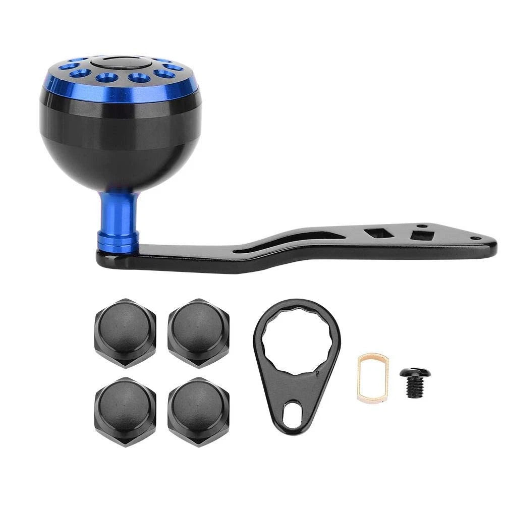 Tbest Knob Power Handle Grip,Fishing Reel As picture show, Black+Blue