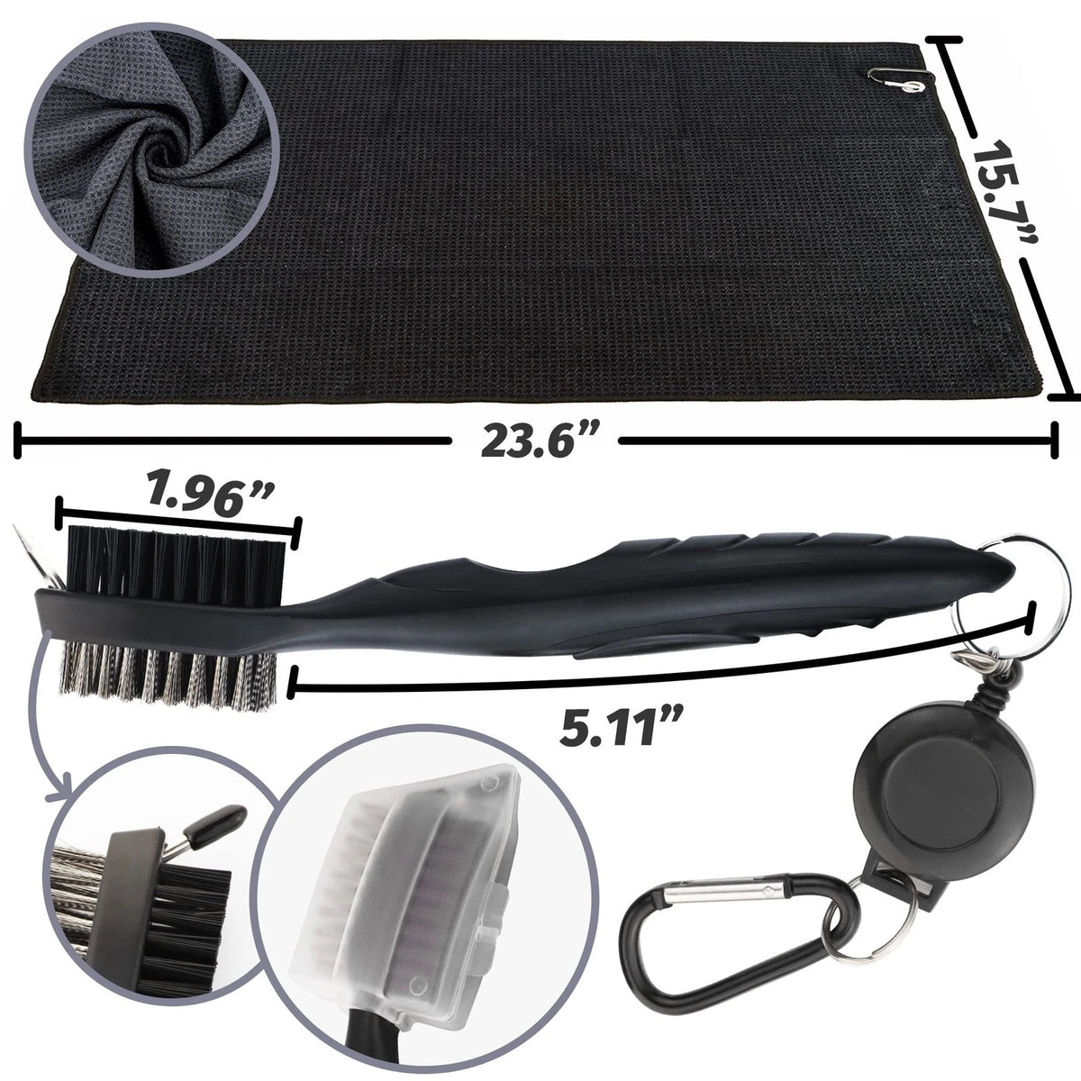 Golf Accessories Kit - 5 inches x 4 inches, 3 in 1