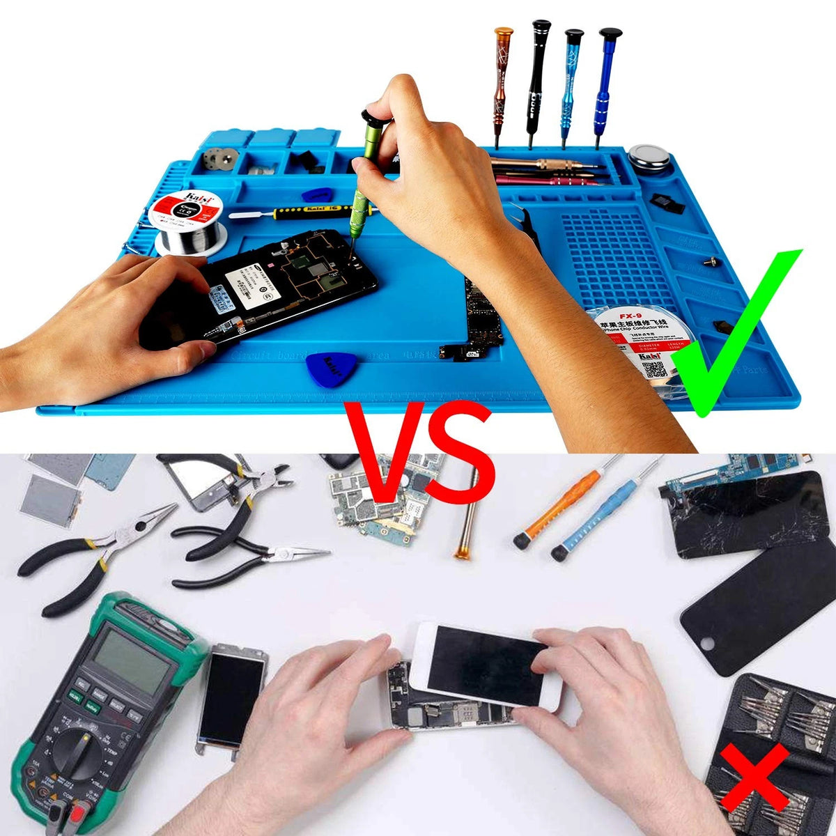 Kaisi S-160 Soldering Mat Insulation Silicone Magnetic Repair S-160,