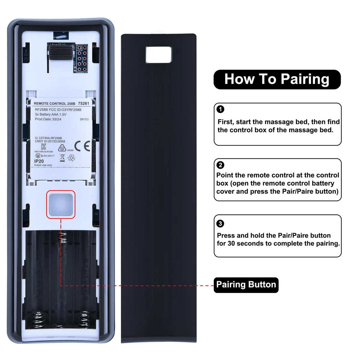 Replacement Remote Control For Ergomotion E6 Adjustable Beds