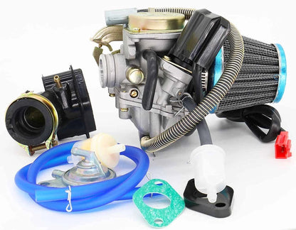 GY6 50CC 49CC Carburetor with Air Filter Intake Manifold Replacement for...
