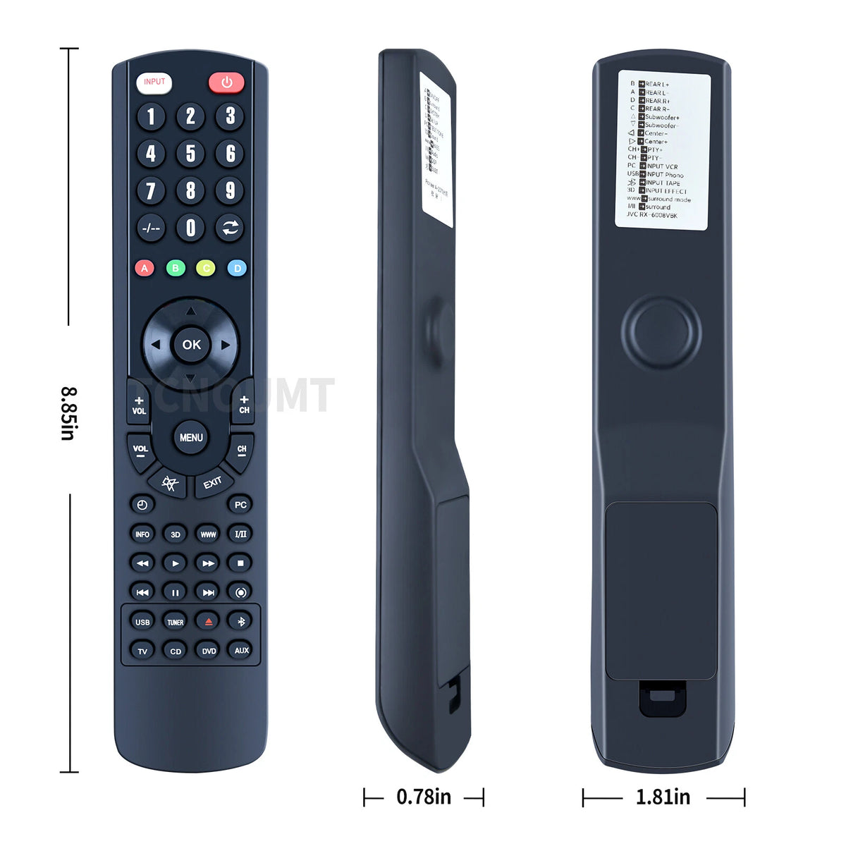 RM-SRX6010R Replaceement Remote Control For JVC A/V Control Reciever