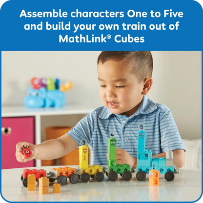 hand2mind Numberblocks Express Train MathLink Cubes Medium, Multicolor