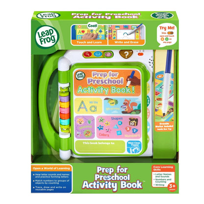LeapFrog Prep for Preschool Activity Book 10.6" x 9.5" x 2", Green