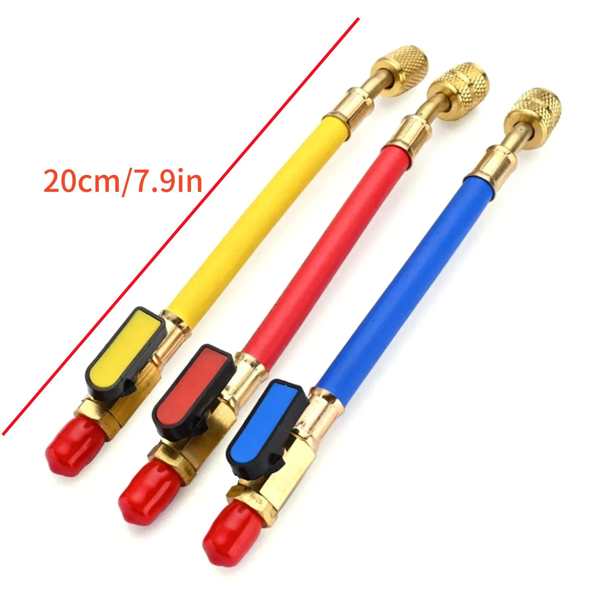 For R134A R410A Refrigerants 1/4" SAE Ball Valves Hose Great Compatibility