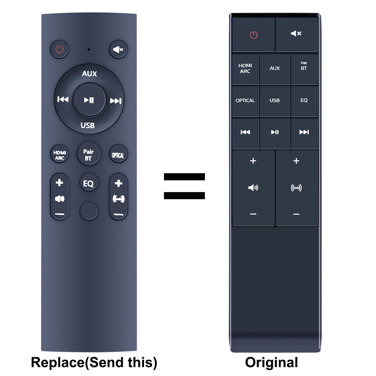 Replacement Remote Control For Philips TAB7305 TAB7305/37 Soundbar
