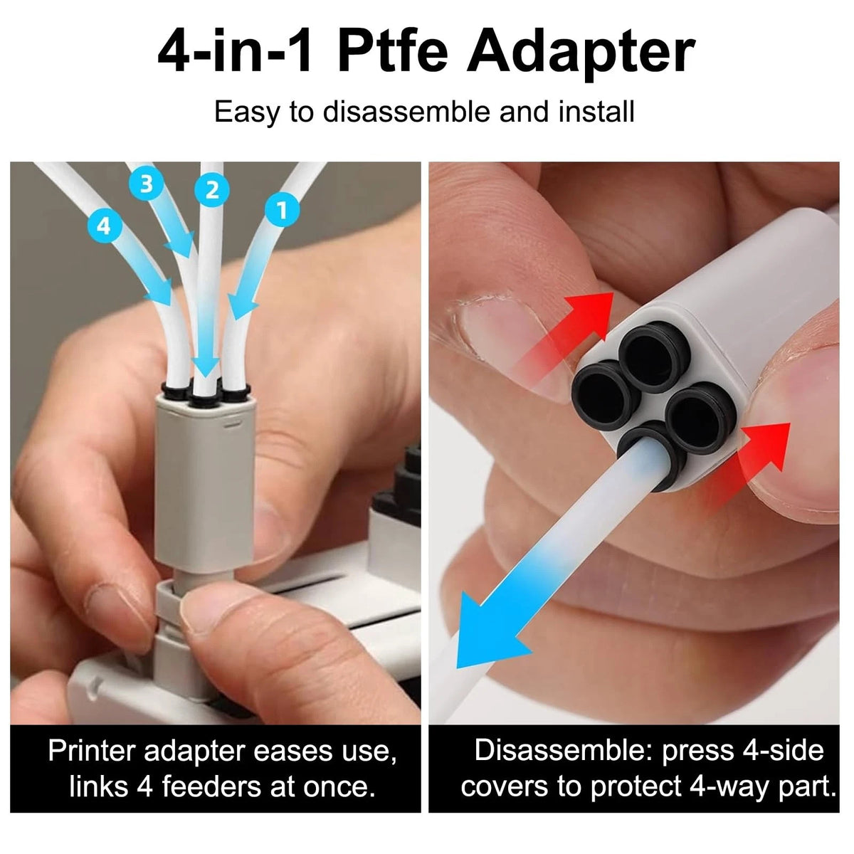 A1/A1 Mini AMS Lite Filament Hub,5-Way Hub Compatible with White
