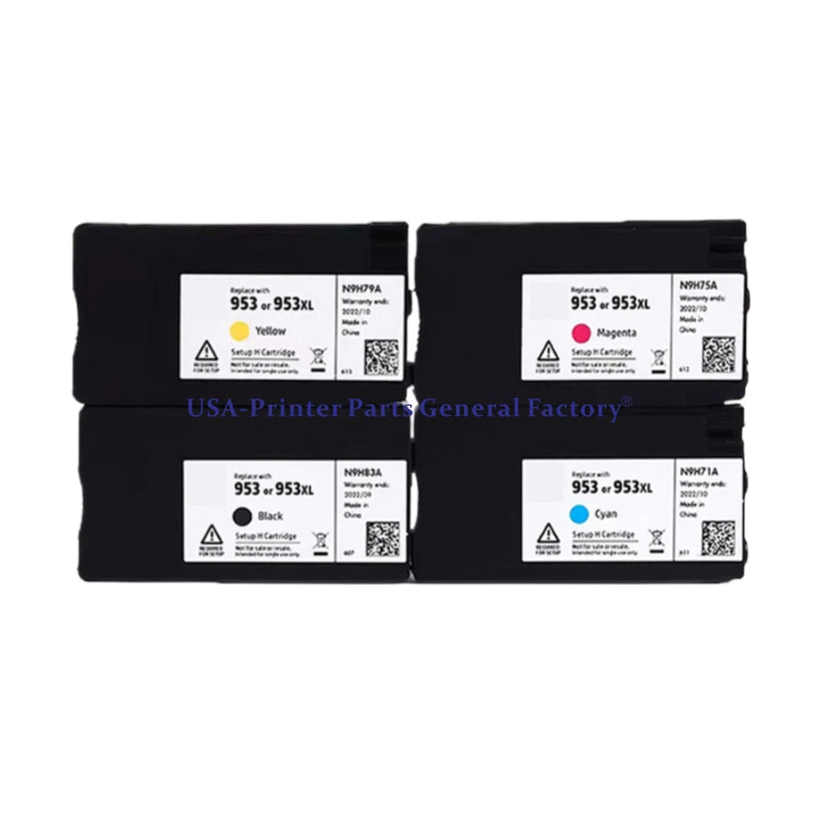 4 pcs Ink Cartridge For HP 953XL For HP OfficeJet Pro 7740 8720 8710 8210 8715