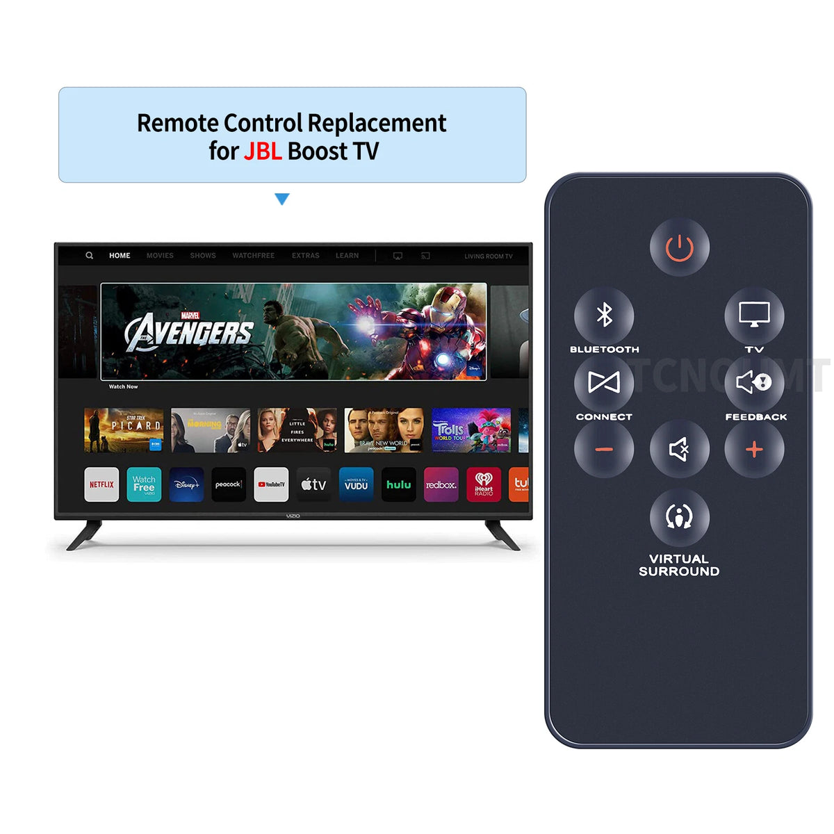Replacement Remote Control For JBL Sound Bar Boost TV