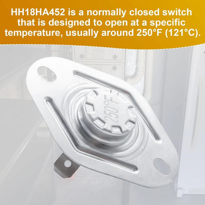 Flame Rollout Switch HH18HA452 for Carrier, Furnace Limit Bryant,...