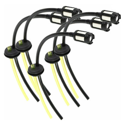 5Pcs Fuel Hose Pipe With Tank Filter For Strimmer Trimmer Brush Cutter Tool Kit