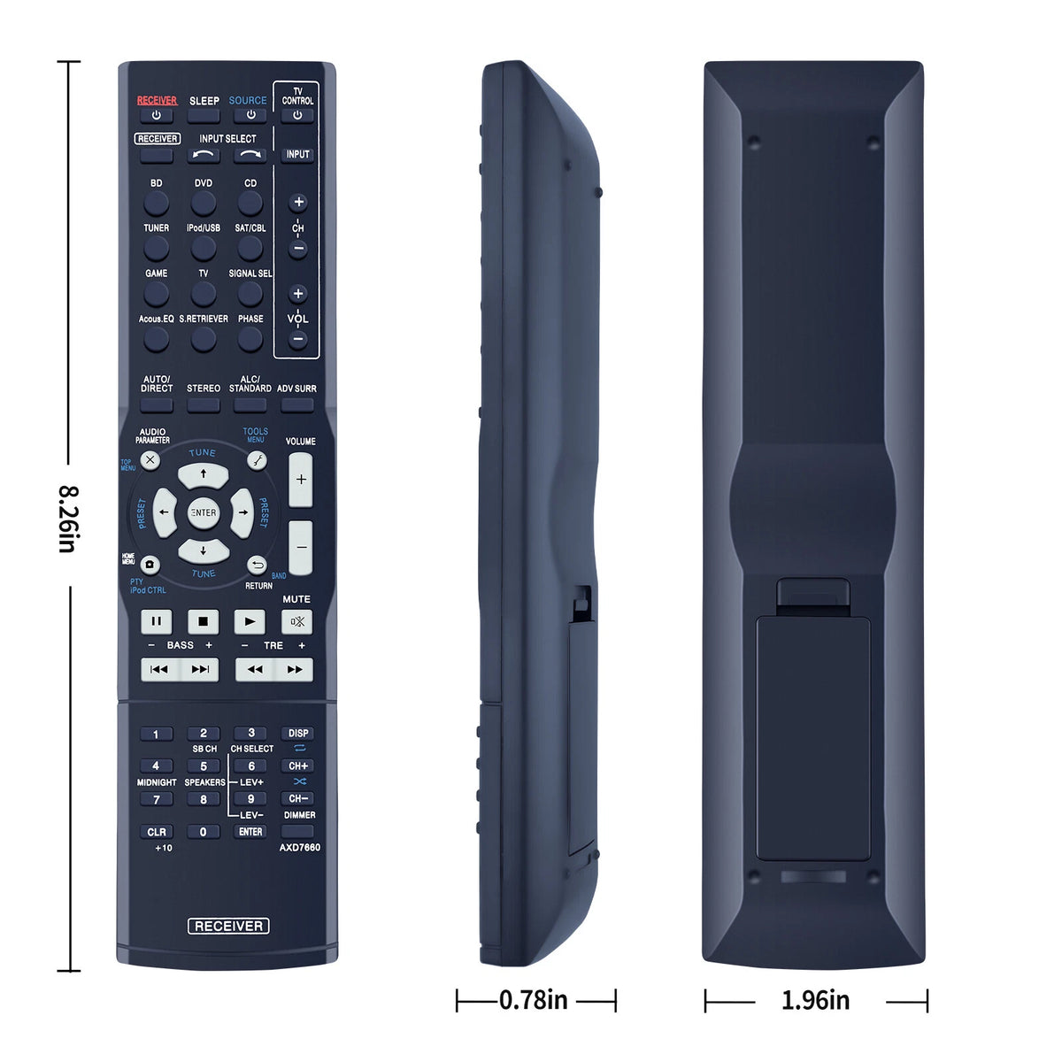 AXD7660 For Pioneer AV Receiver Replace Remote Control VSX-522 VSX-522-K