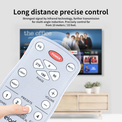 Replacement Remote Control For Velodyne SPL-800R DEQ-R EQ-MAX8 White