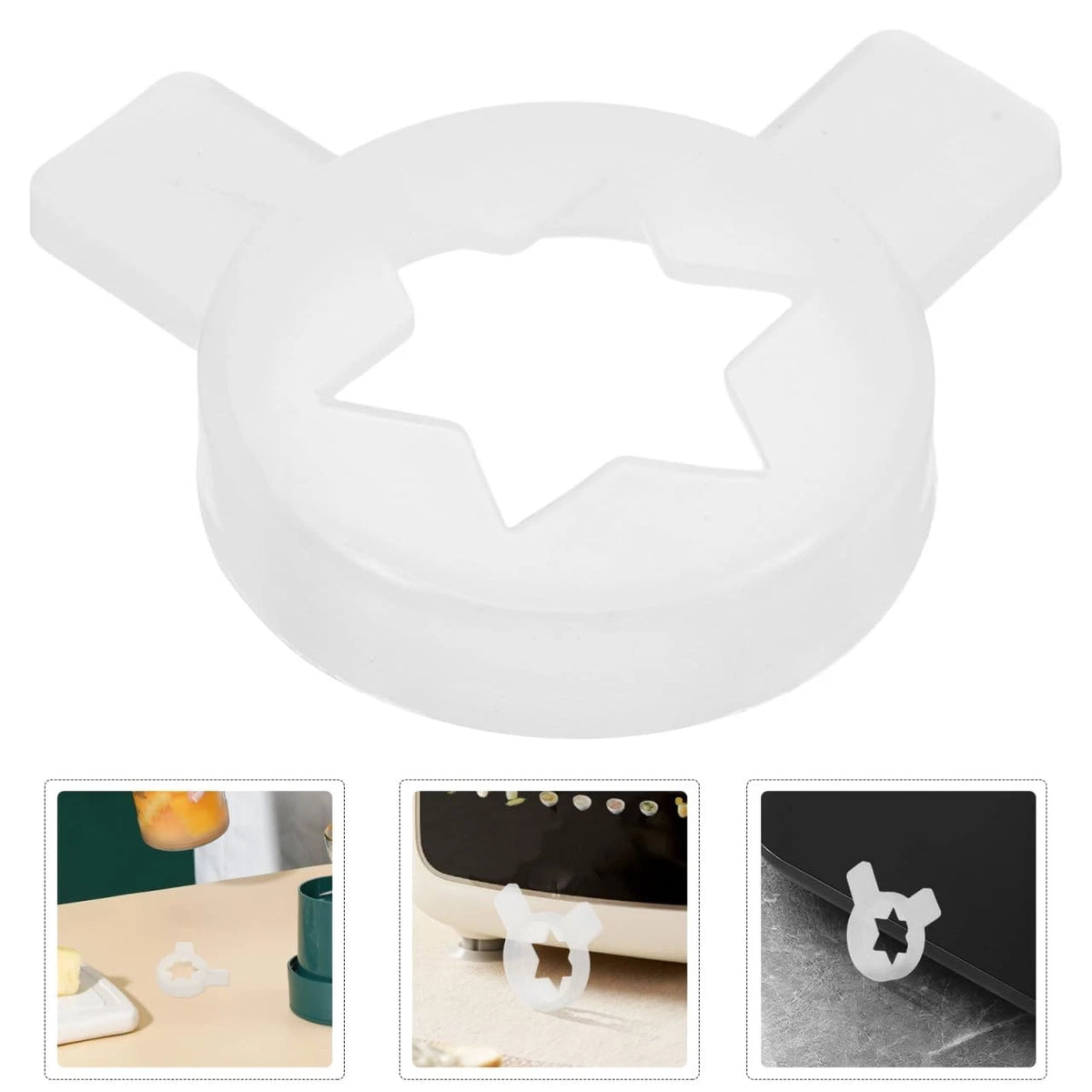 ULTECHNOVO Ice Cream Machine Star Nozzle Replacement 4.80X4.20X0.90CM, White