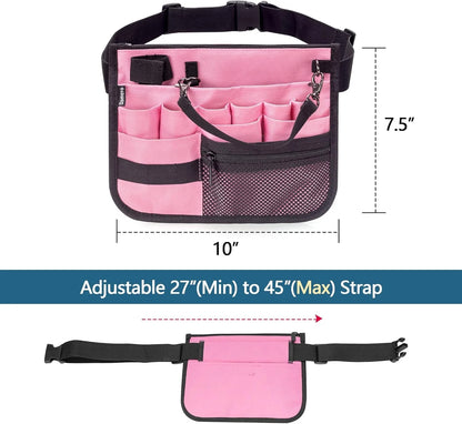 Damero Nurse Fanny Pack, Waist Bag with Tape Holder, Tool Pink