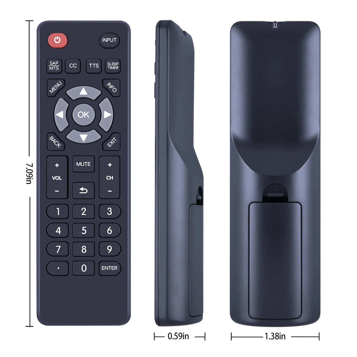 For ONN LED TV Replacement Remote Control ONC17TV001 ONC18TV001 GZL180106