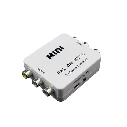 Dual-Way 3 RCA TV System Converter Format Video USB Powered PAL NTSC Converter L