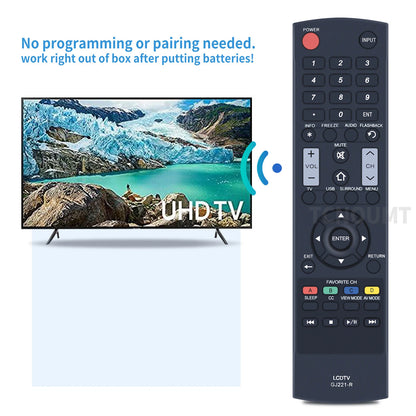 GJ221-R Remote Control For Sharp LCD TV LC-55LE643U LC55LE643U LC-65LE643U