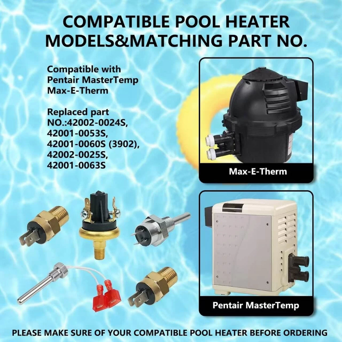 ZAIGANMA Pool Heater Repair Kit 42002-0024S heater repair 5 kit