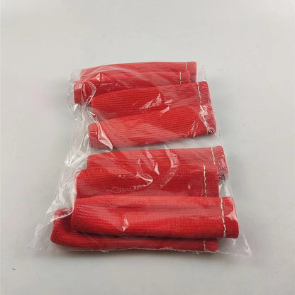 8Pcs Red Spark Plug Wire Sheath Wire Boots Sleeve Heat Shield Cover For SBC BBC;