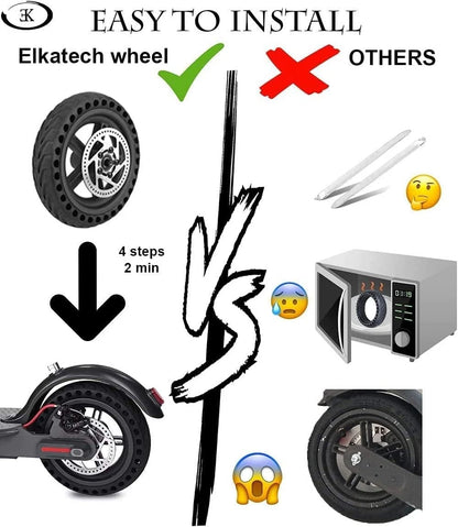 ELKATECH | Gotrax Wheel replacement and Xiaomi M365 electric 8.5 inch, grey